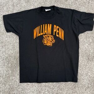 William Penn Black and Orange Graphic Tee